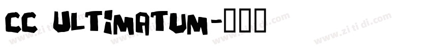 CC Ultimatum字体转换